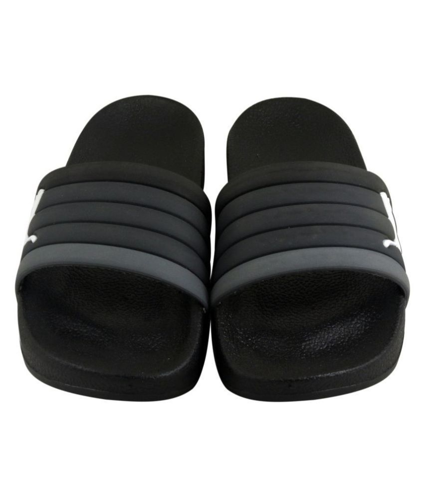 puma black flip flops