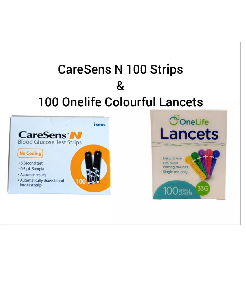     			CareSens N 100 Strips with 100 Onelife Lancets