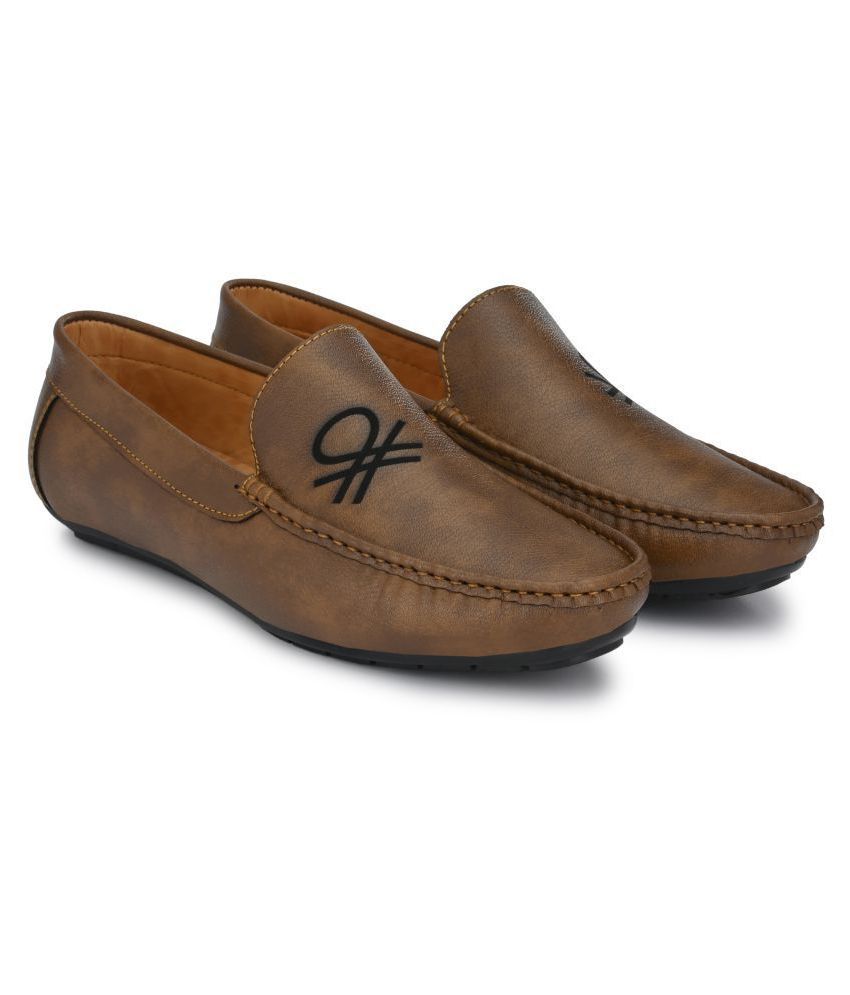 formal brown loafers