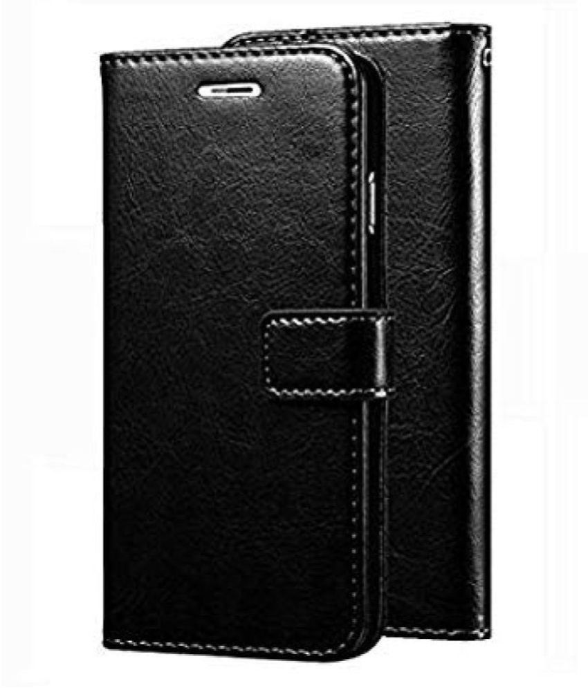     			Oppo F1s Flip Cover by Megha Star - Black Original Leather Wallet