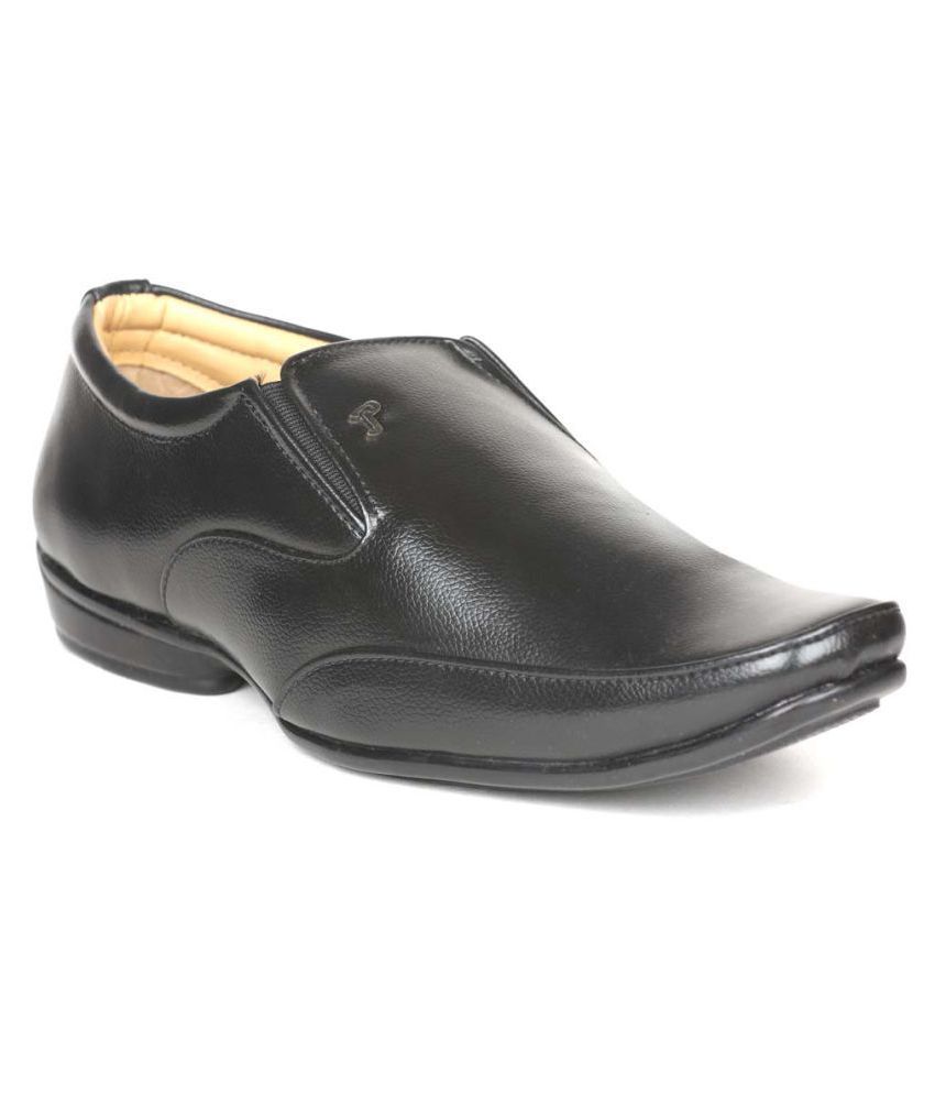 Artificial Leather Brown Formal Shoes 
