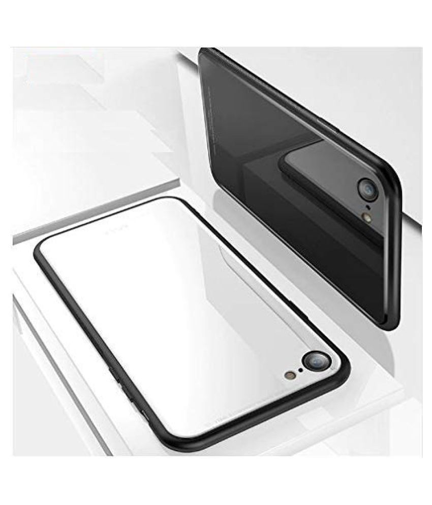 Oppo F5 Mirror Back Covers Designer Hub Black Plain Back Covers