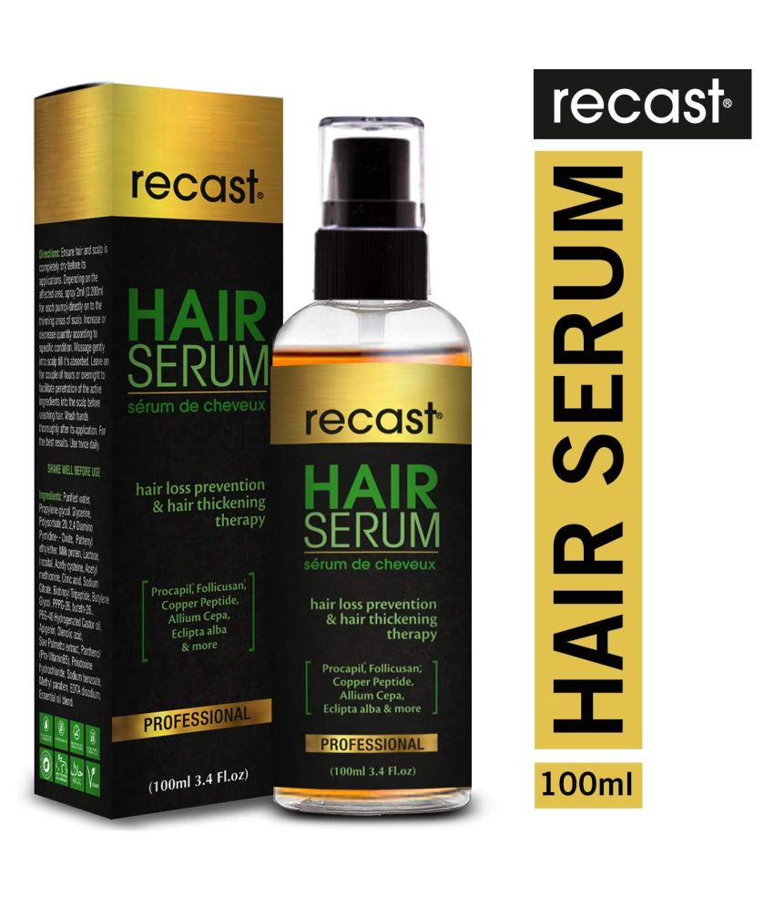Recast Hair Serum For Hair Loss & Hair Thickening with Patented Procapil, Follicusan, Copper Peptides & Herbal Extracts 100 mL : Buy Recast Hair Serum For Hair Loss & Hair Thickening with Recast Hair Serum For Hair Loss & Hair Thickening with Patented Procapil, Follicusan, Copper Peptides & Herbal Extracts 100 mL : Buy Recast Hair Serum For Hair Loss & Hair Thickening with