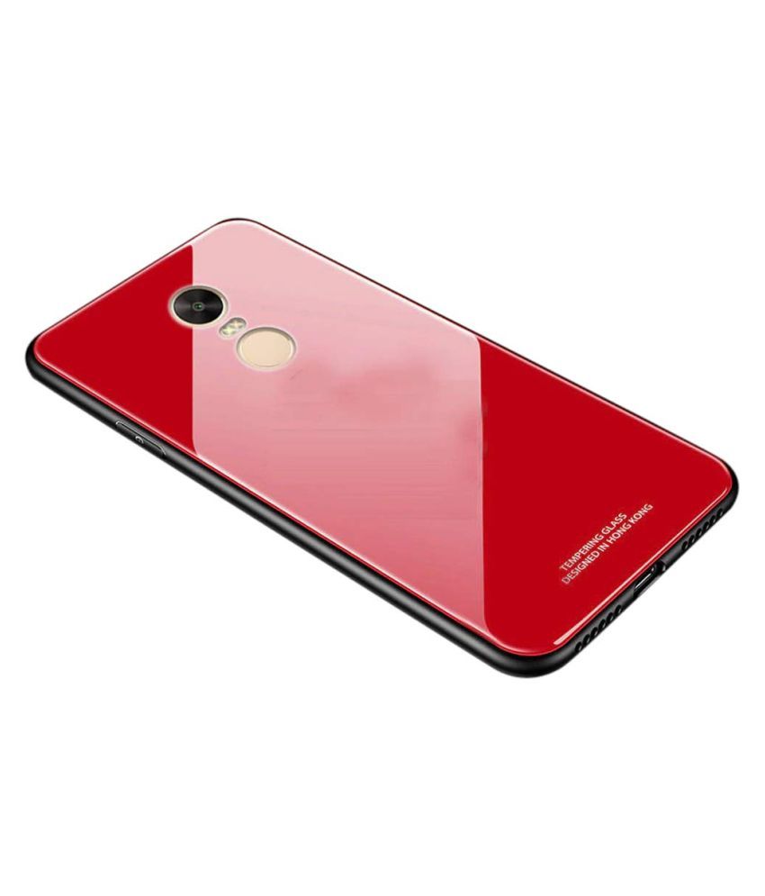 Xiaomi Redmi Note 4 Mirror Back Covers Designer Hub Red
