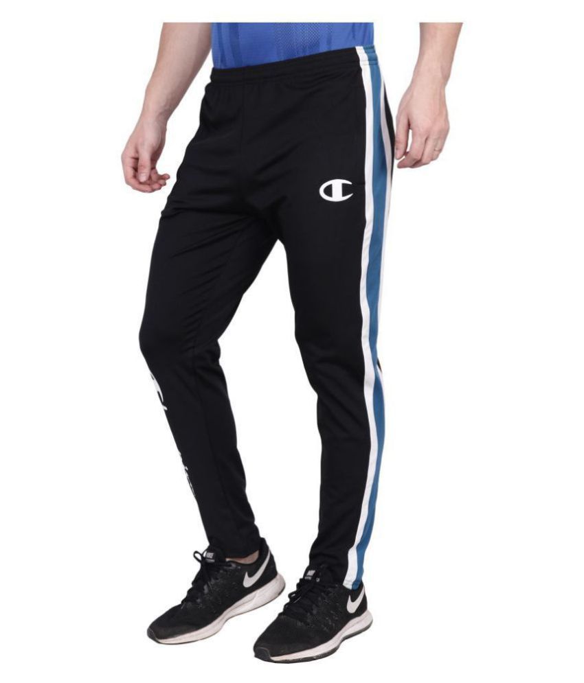 champion black track pants