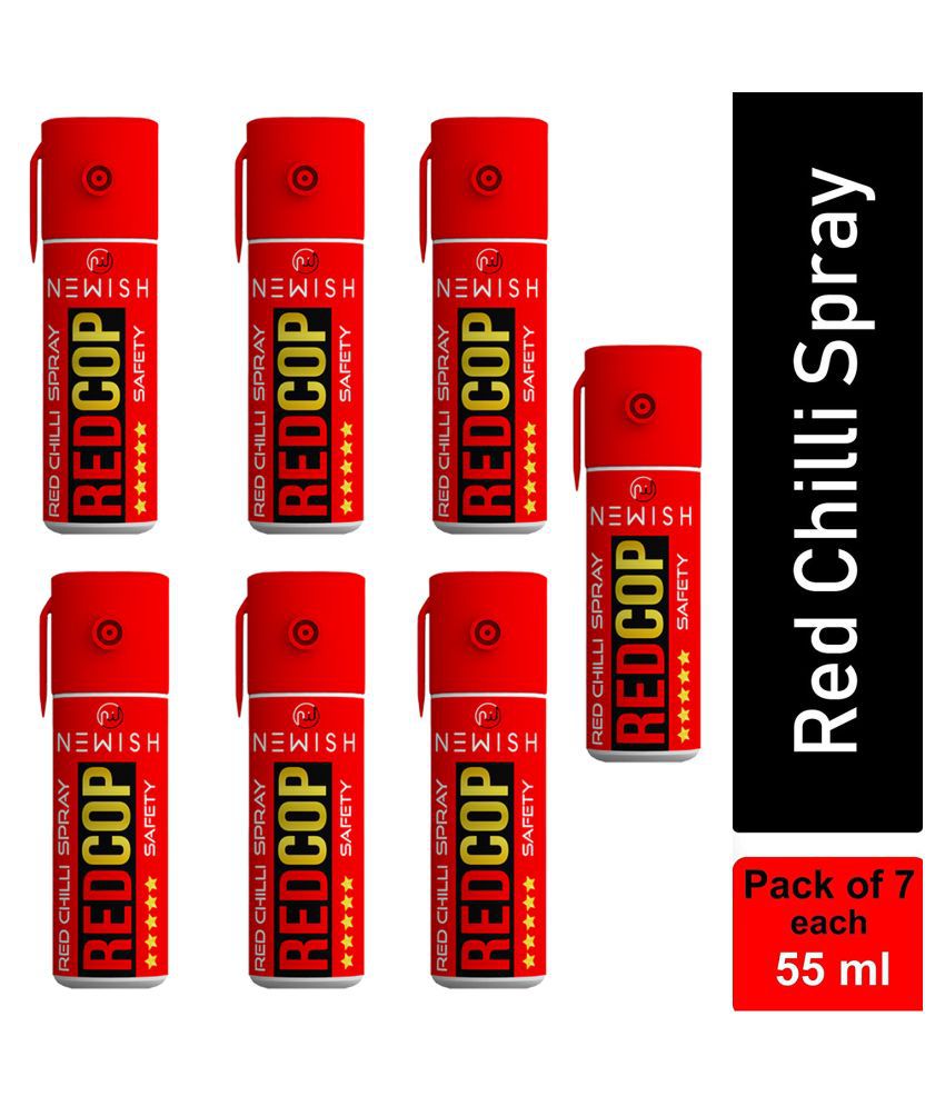 Newish : Powerful Red Chilli Spray Self Defence for Women (Each : 35 gm/55 ml) - Pack of 7 