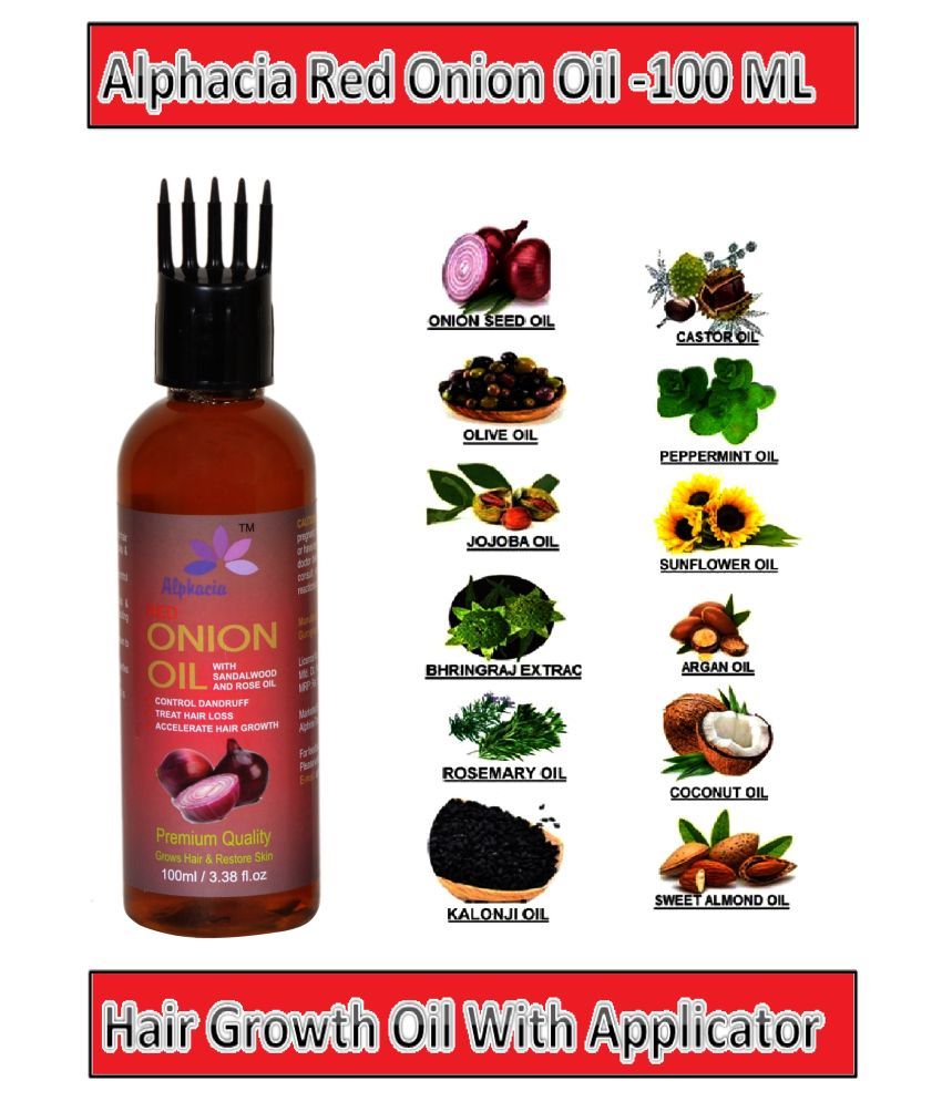     			Alphacia Red Onion Hair Oil- With Applicator 100 mL