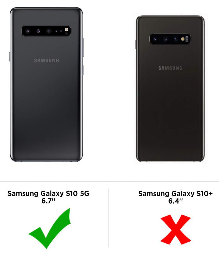 Samsung Galaxy S10 Plain Cases Spectacular Ace - Black - Plain Back ...
