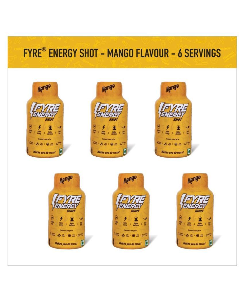 Fyre Energy Shot Mango Energy Drink 360 mL Buy Fyre Energy Shot Mango