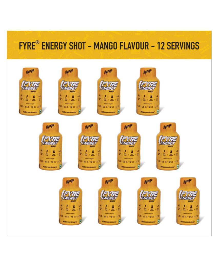 Fyre Energy Shot Mango Energy Drink 720 mL Buy Fyre Energy Shot Mango