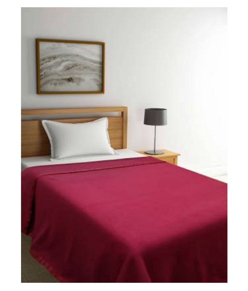 New panipat textile zone Double Poly Wool Plain Blanket Buy New
