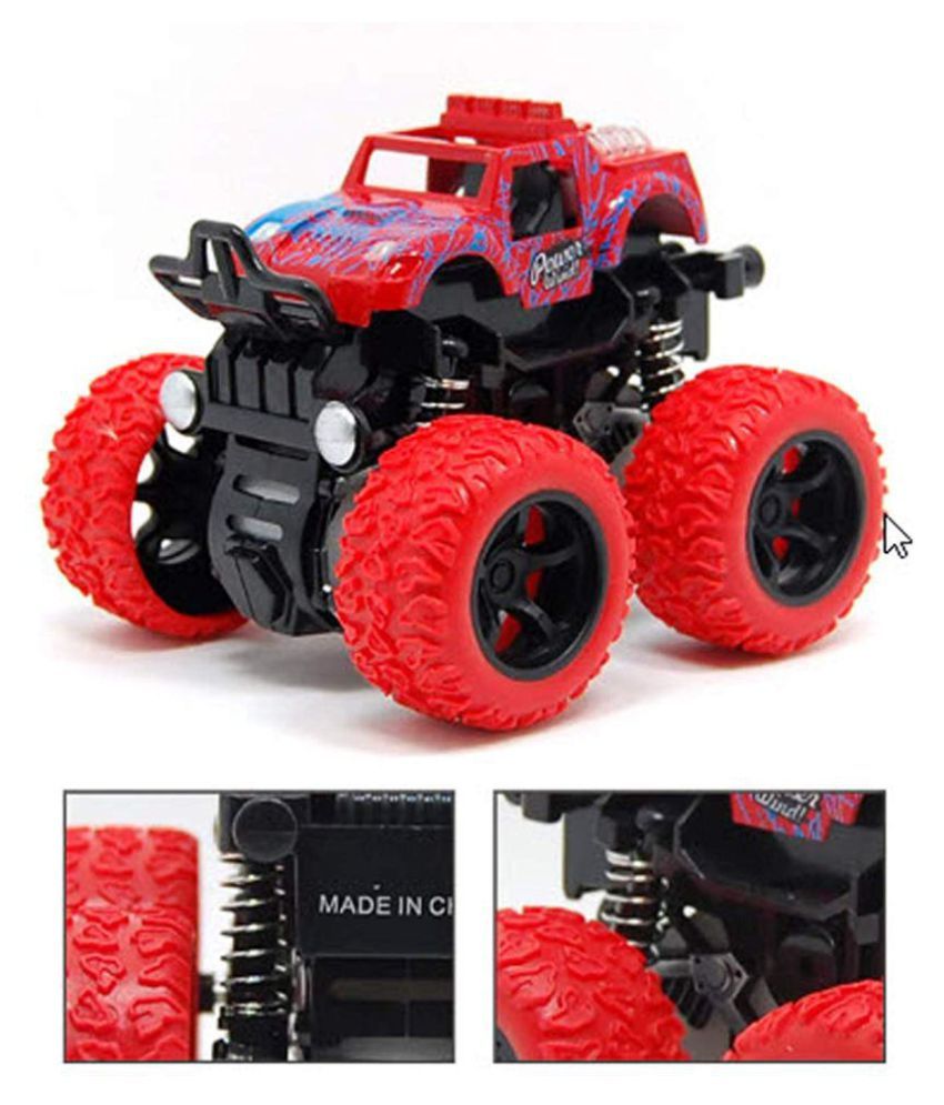 Whitewhale Mini Monster Trucks Friction Powered Cars for Kids, Toddler ...