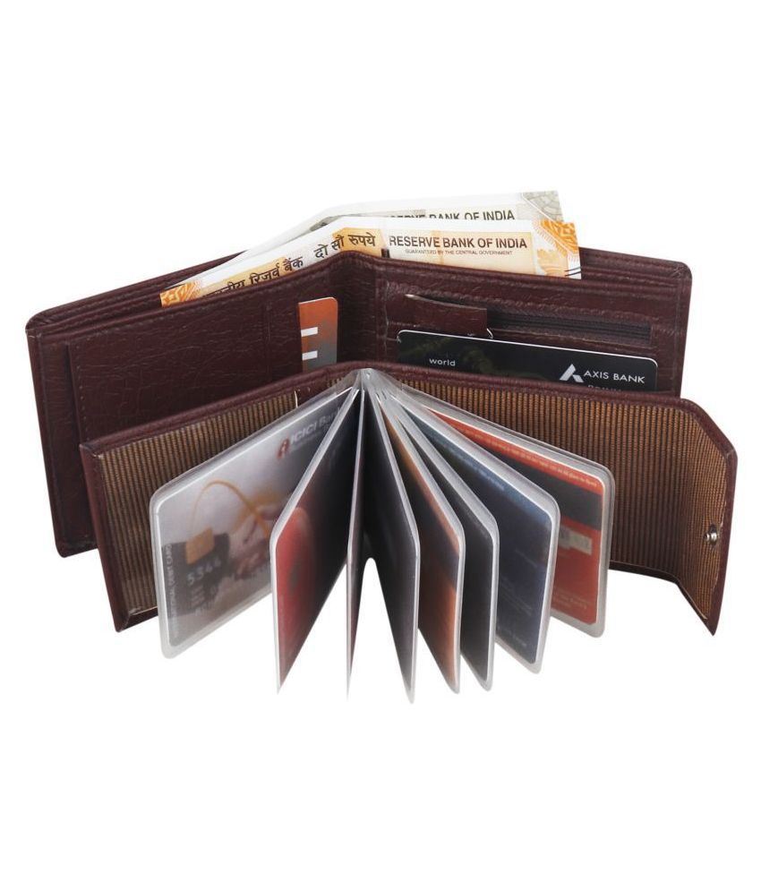     			Royal Craft - Brown PU Men's Short Wallet ( Pack of 1 )