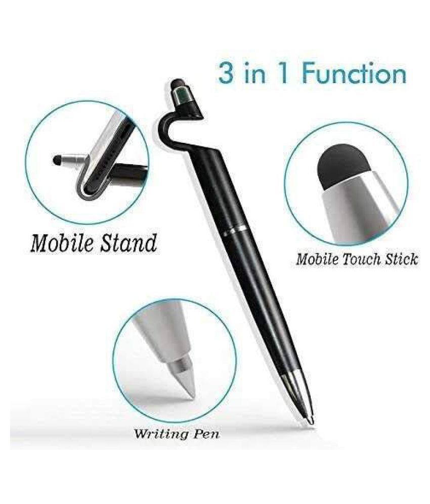Universal 3in1 MultiFunction Mobile Phone Holder Stand Ballpoint Pen