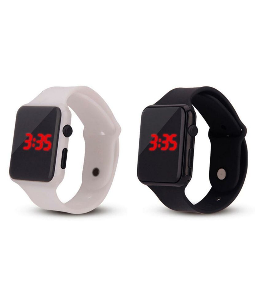 digital watch black colour