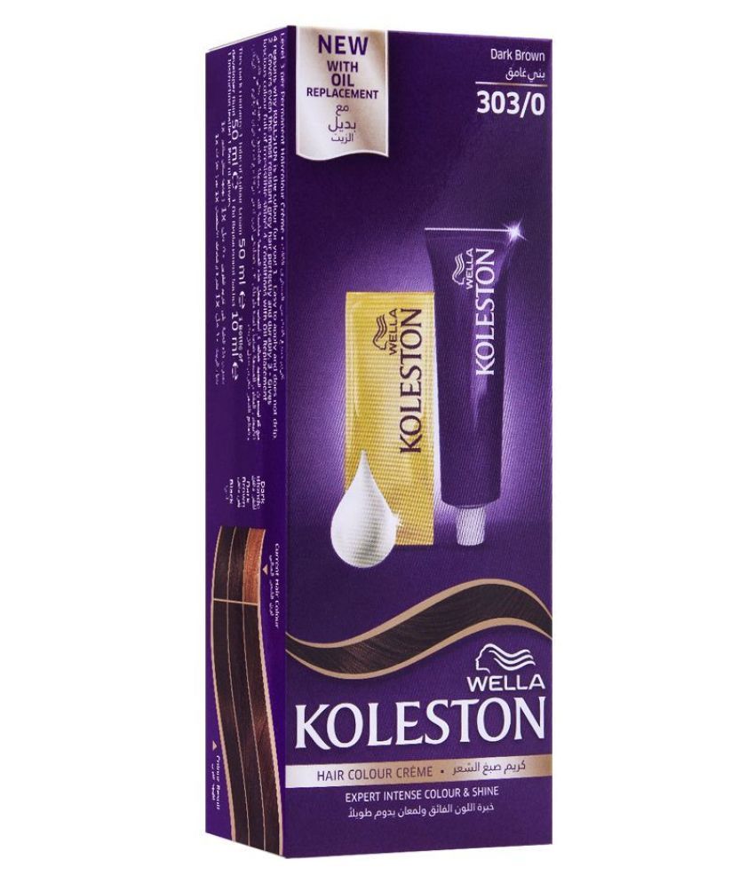 Beauty World Koleston Hair Color 303/0 Dark Brown Semi Permanent Hair