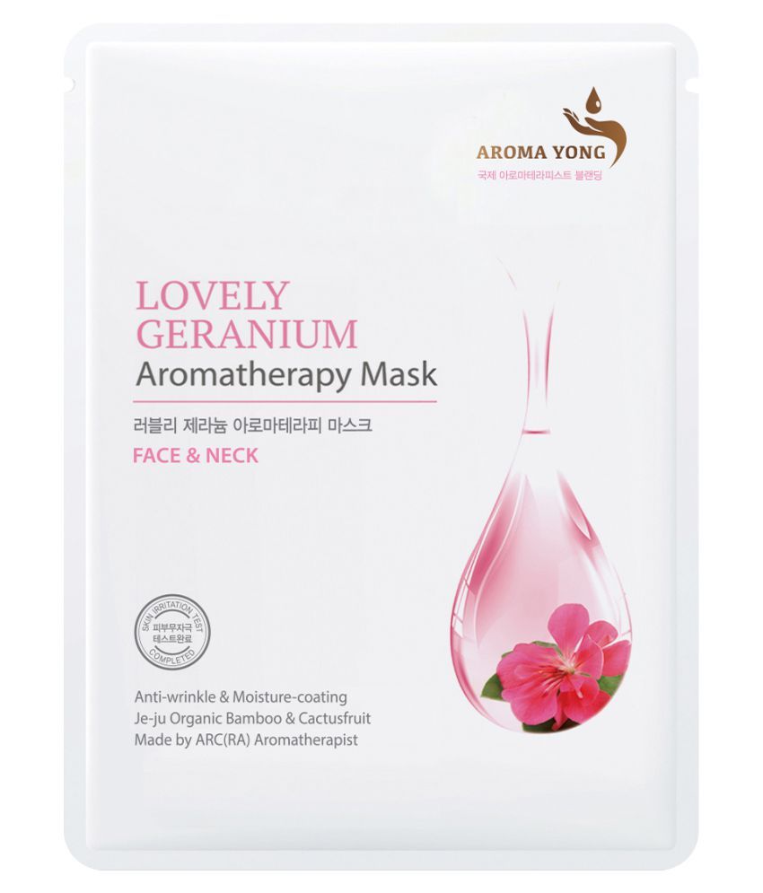 ACCOJE AROMA YONG KOREAN FACE MASK LOVELY GERANIUM Aromatherapy Mask
