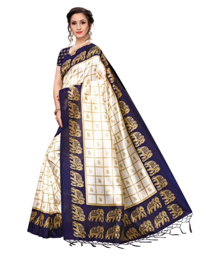 Pagazo Black,White Mysore Silk Saree Buy Pagazo Black,White Mysore