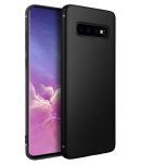 Samsung Galaxy S10 Plus Plain Cases BEING STYLISH - Black