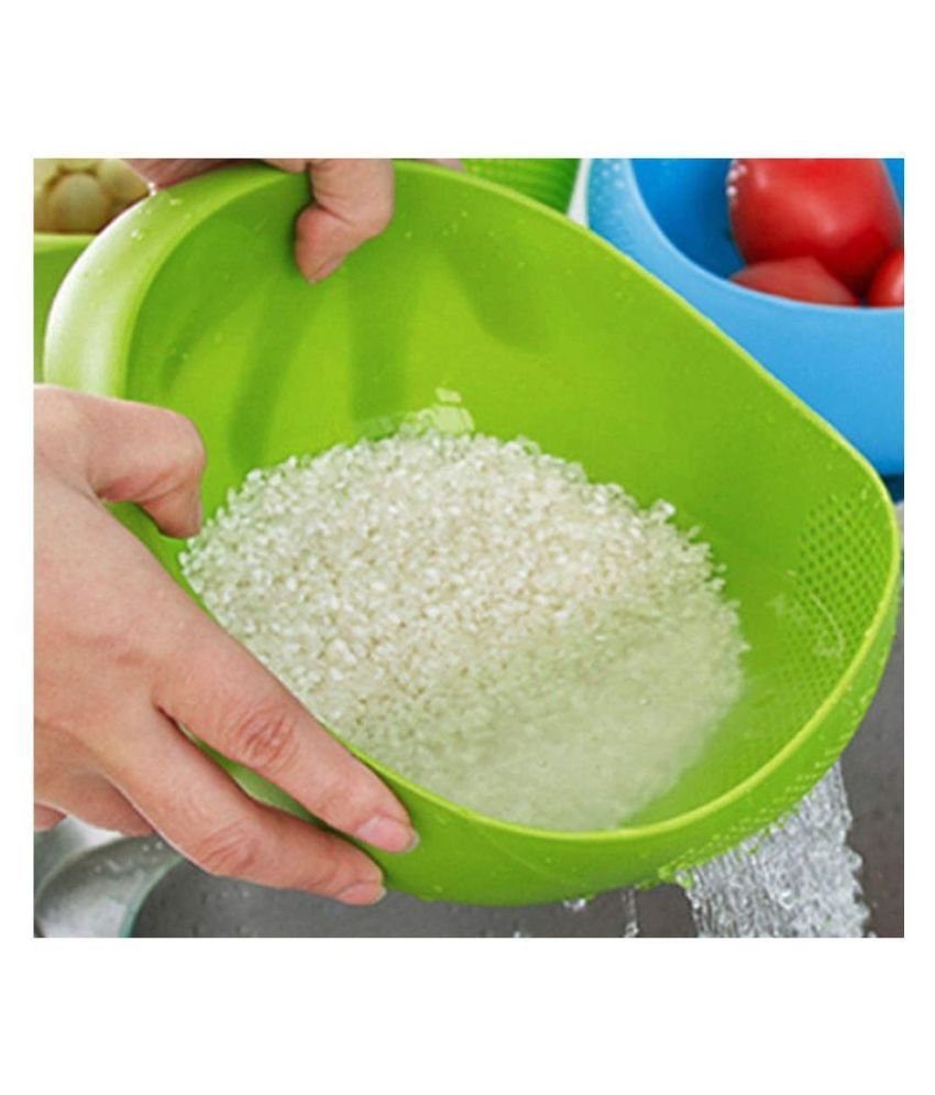 Drain Wash Rice Sieve Wash Vegetable Bowl and Basket Buy Online at