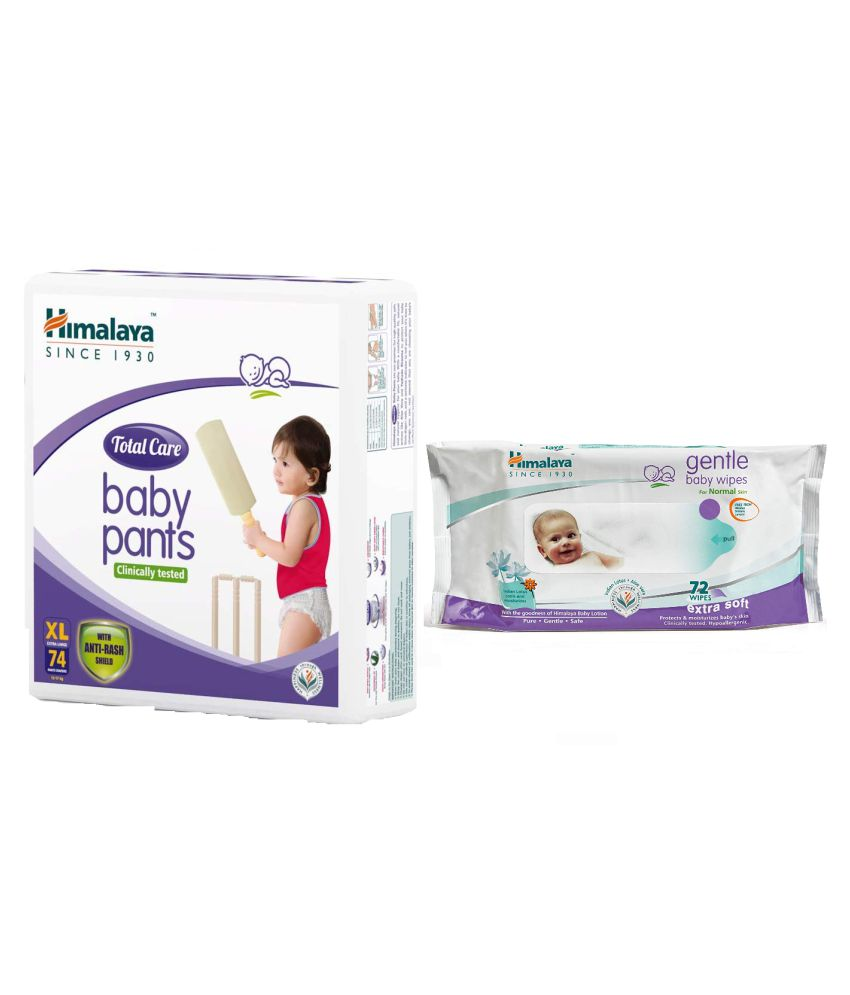 Himalaya Baby Care Pants Diapers 74 Counts Extra Large Gentle Baby Care Wipes 72s Buy Himalaya Baby Care Pants Diapers 74 Counts Extra Large Gentle Baby Care Wipes