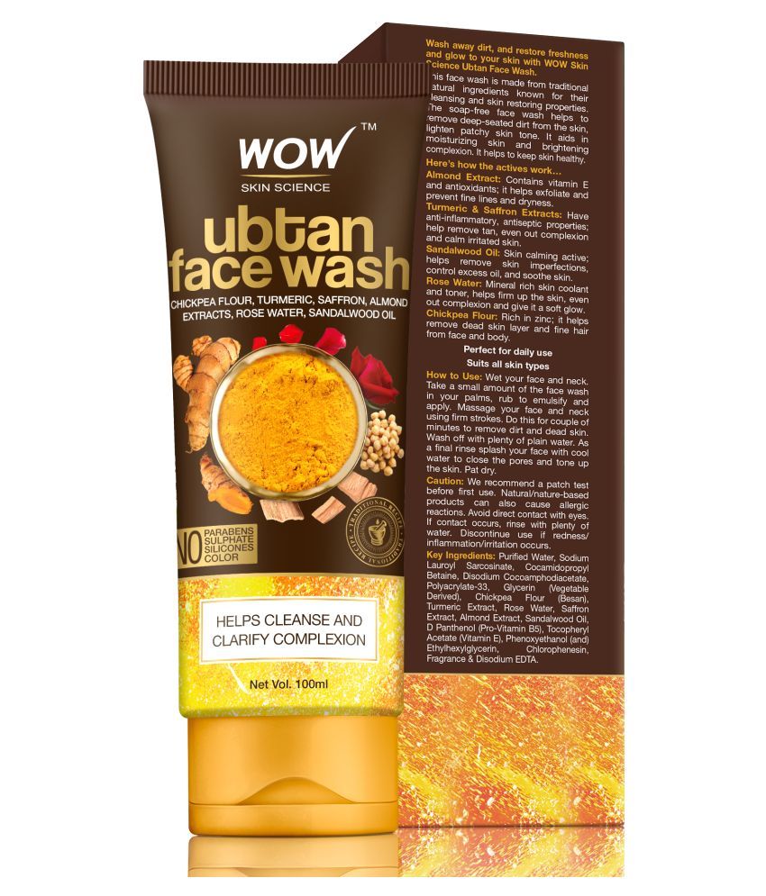 ubtan wow face wash