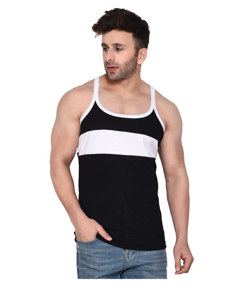     			Tfurnish Black Sleeveless Vests Single