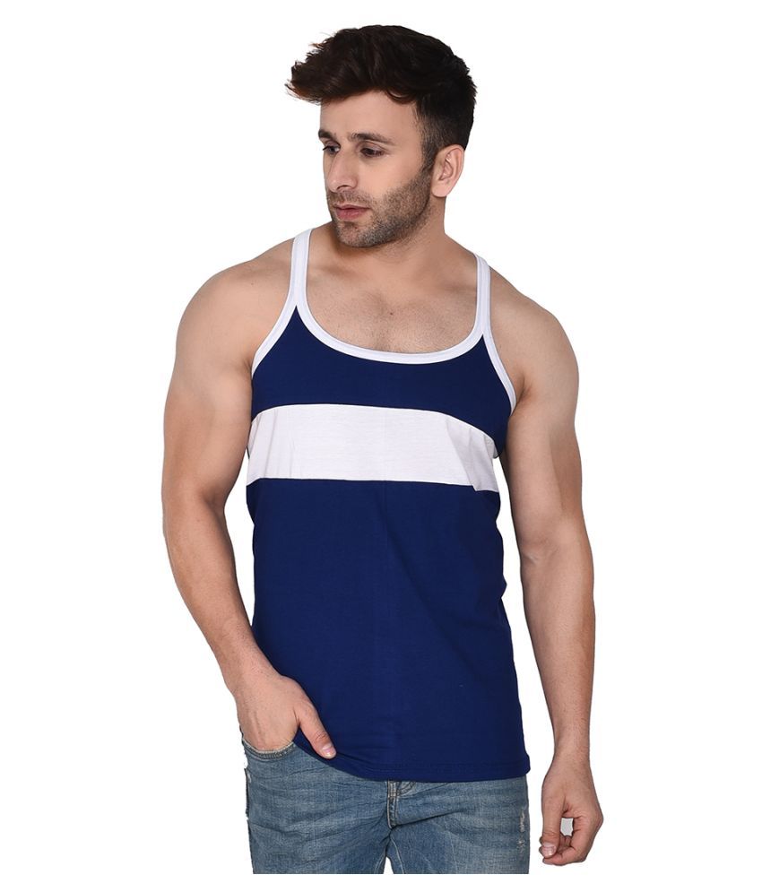     			Tfurnish Blue Sleeveless Vests Single