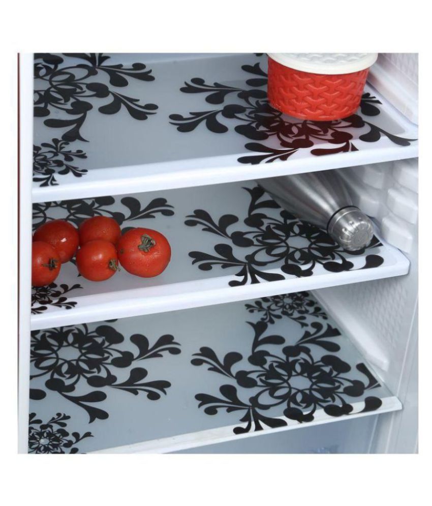     			Fabolic Set of 3 PVC White Fridge Mats