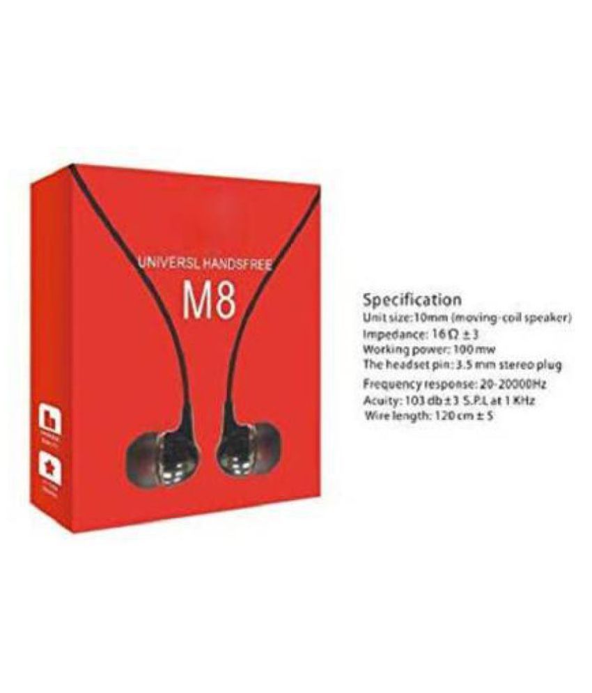 kdm m8 mini stereo earphones