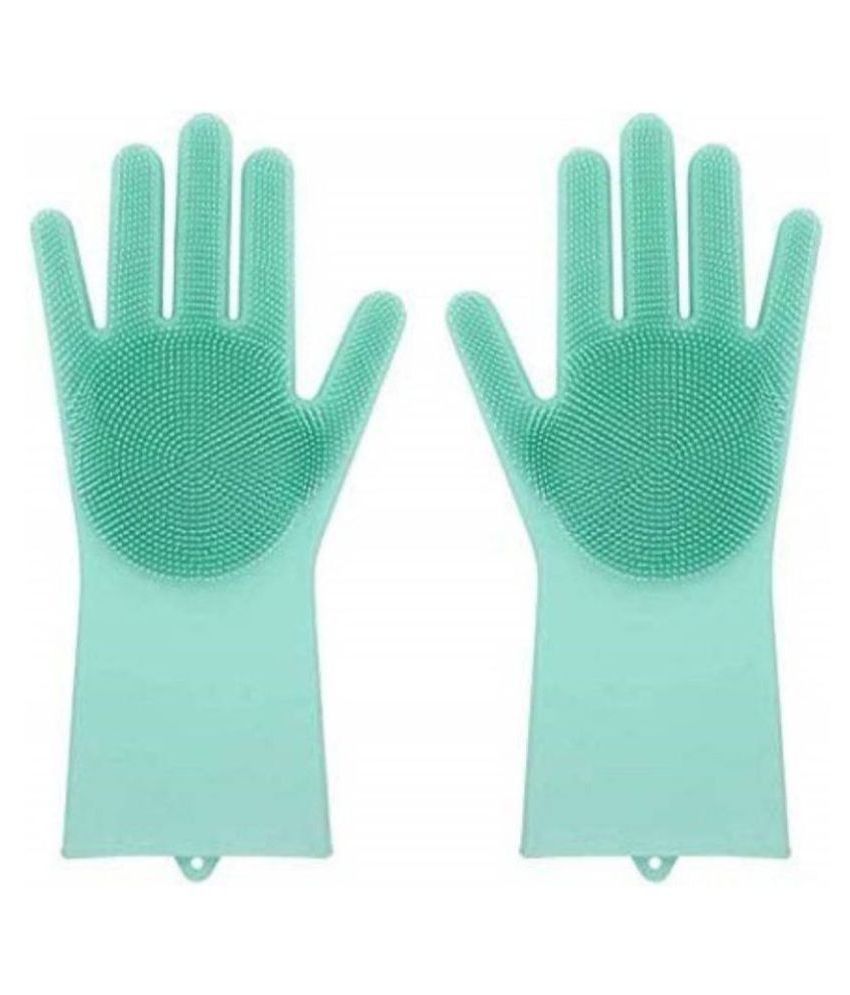     			AJRO DEAL Washing Gloves Latex Latex Medium Cleaning Glove