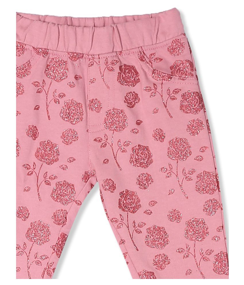 Pink Girls Glitter Print Knit Pants Buy Pink Girls Glitter Print Knit
