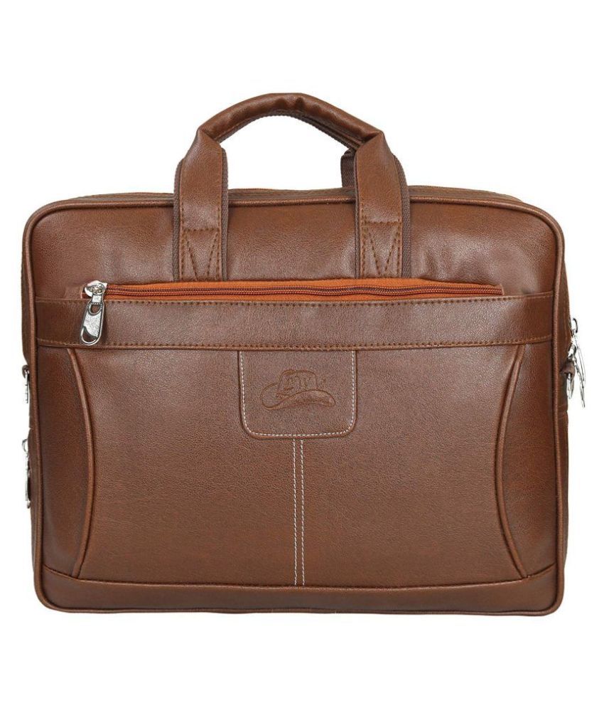 Leather World - Tan P.U Office Bag