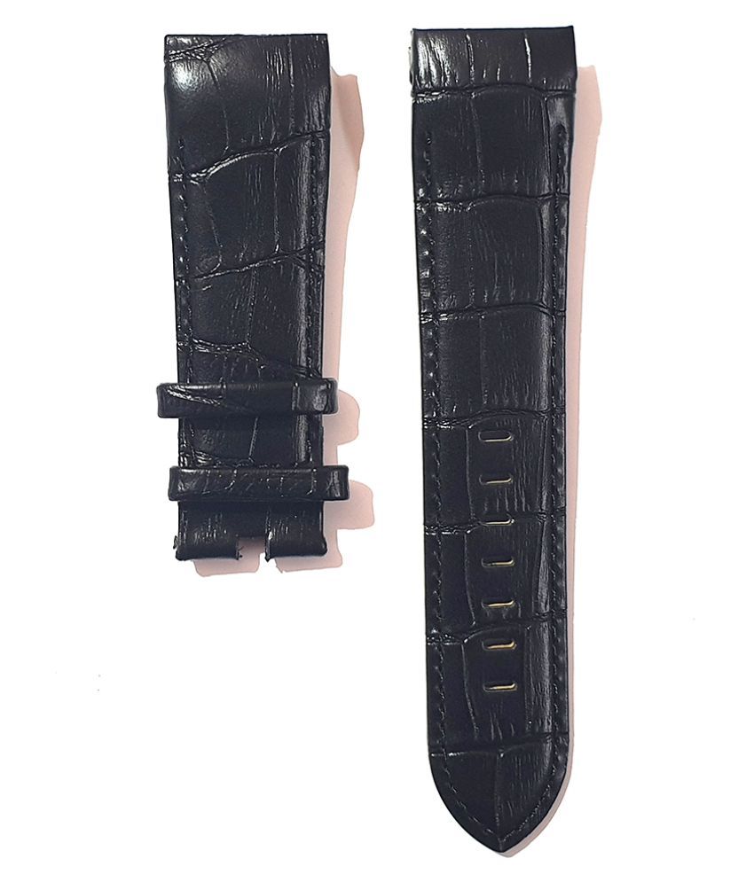 24MM BLACK LEATHER WATCH STRAP FOR CORUM - Buy 24MM BLACK  