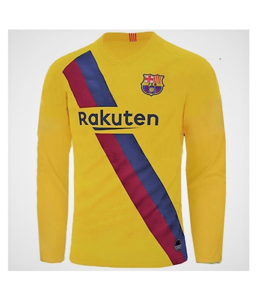 Barcelona Away Long Sleeves Jersey with 