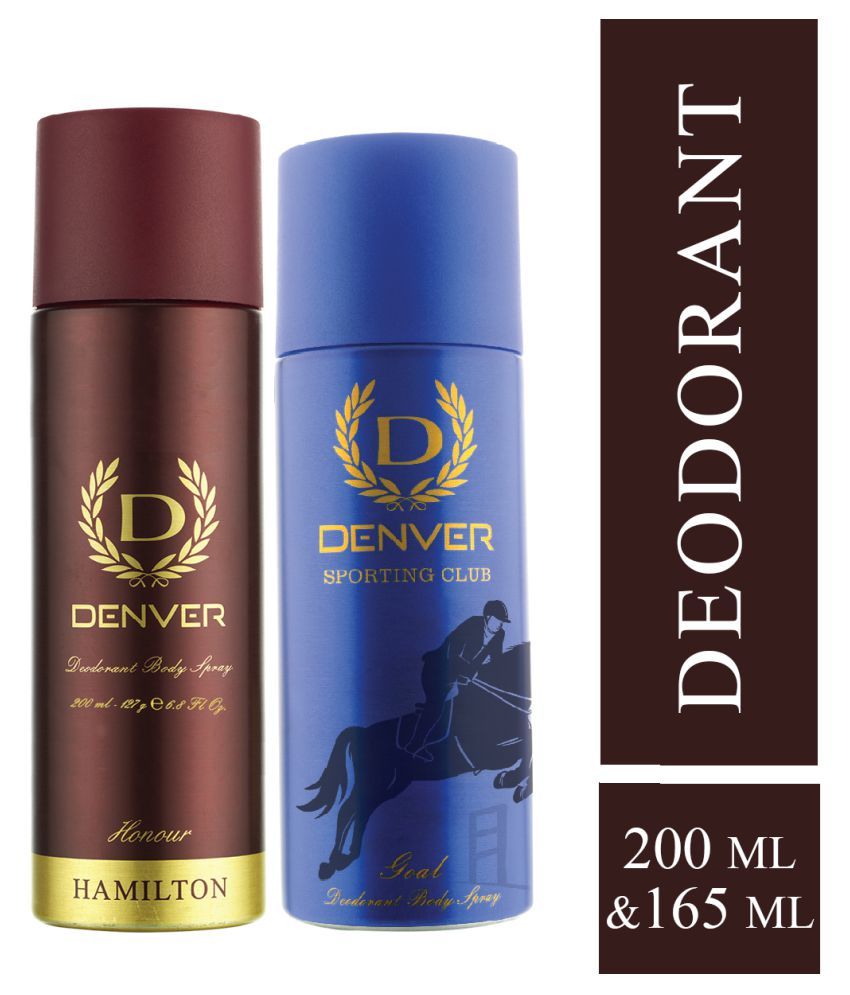     			Denver Honour Deo - 200ML & Goal Deo - 165ML for Men (Combo Pack of 2)