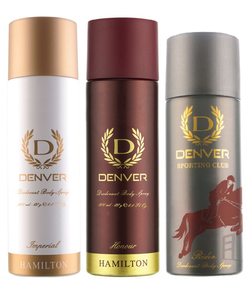     			Denver Rider, Imperial and Honour (Pack of 3) Men Deodorant Spray 565 mL