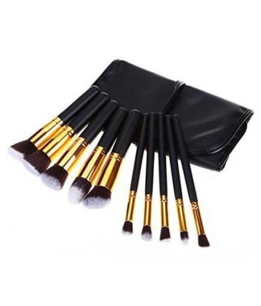 Rsentera Synthetic Foundation Brush,Mineral Powder Brush 10 Pcs 100 g