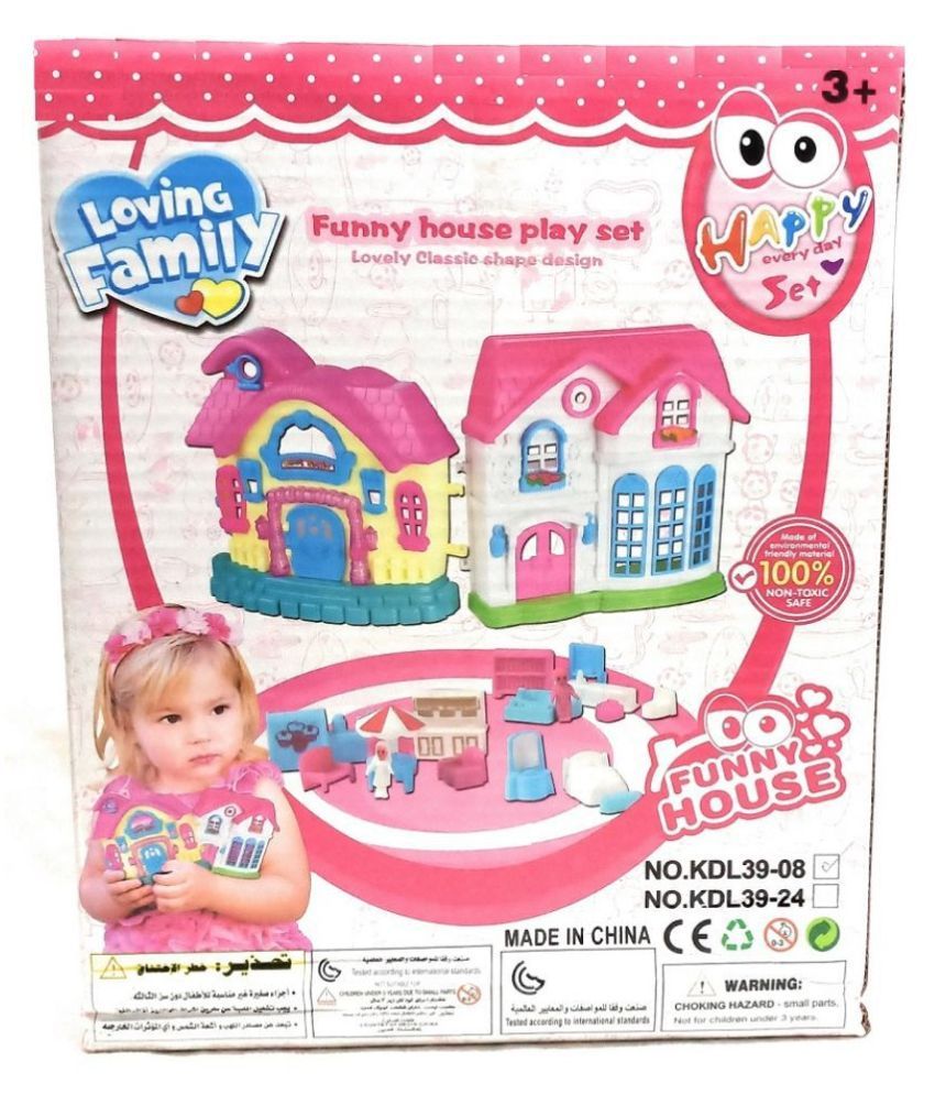 doll house set cartoon