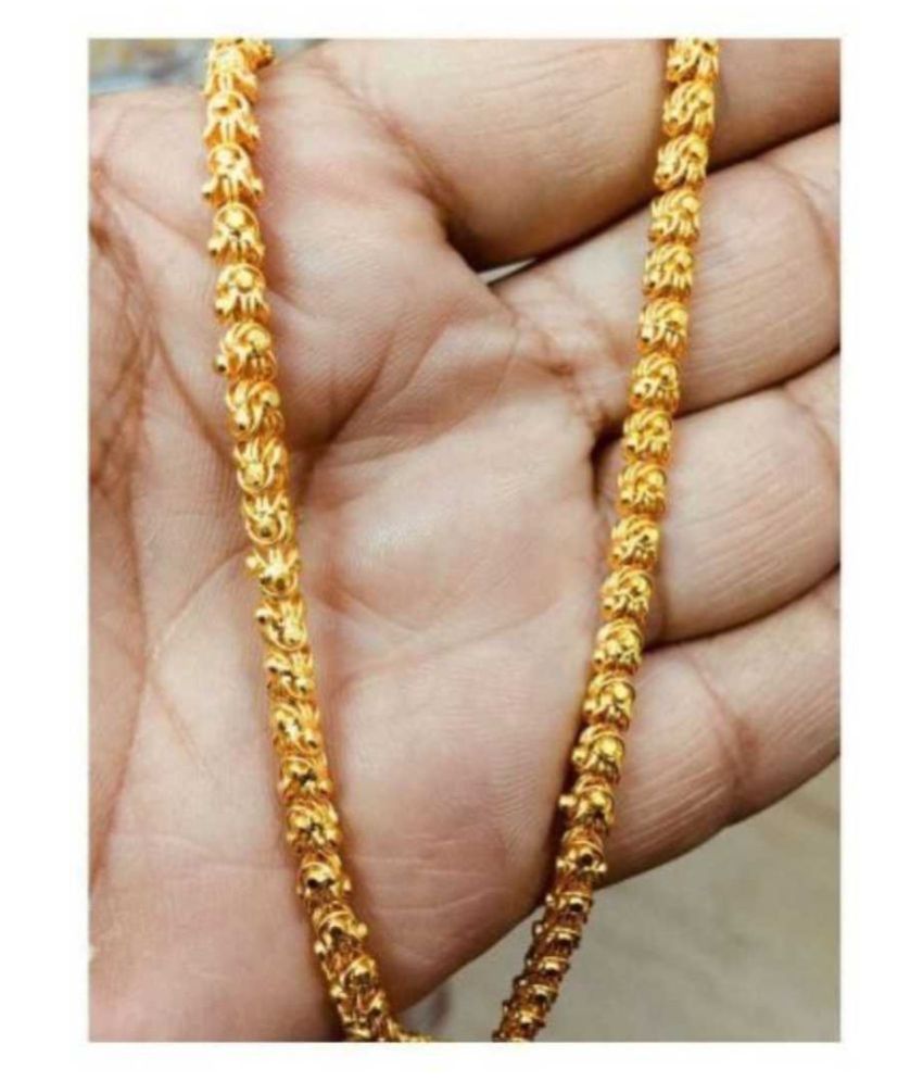Buy Happy Stoning 22kt Gold Plated Chain Pack Of 1 Online At Best 