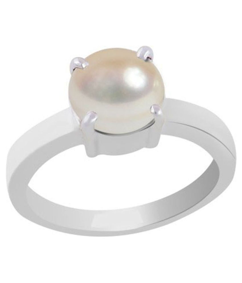 silver ring moti