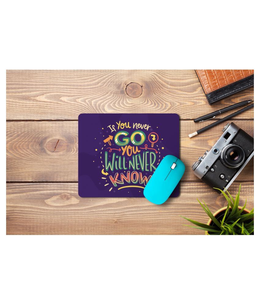 Yellow Alley Inspiring Quotes Mouse Pad|Anti- Slippery|Printed Mouse ...