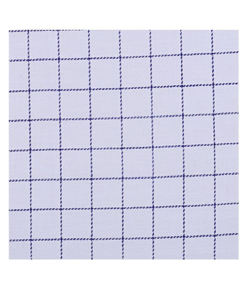 TexStylers Single Cotton Blue Checks Dohar Coordinated Buy TexStylers