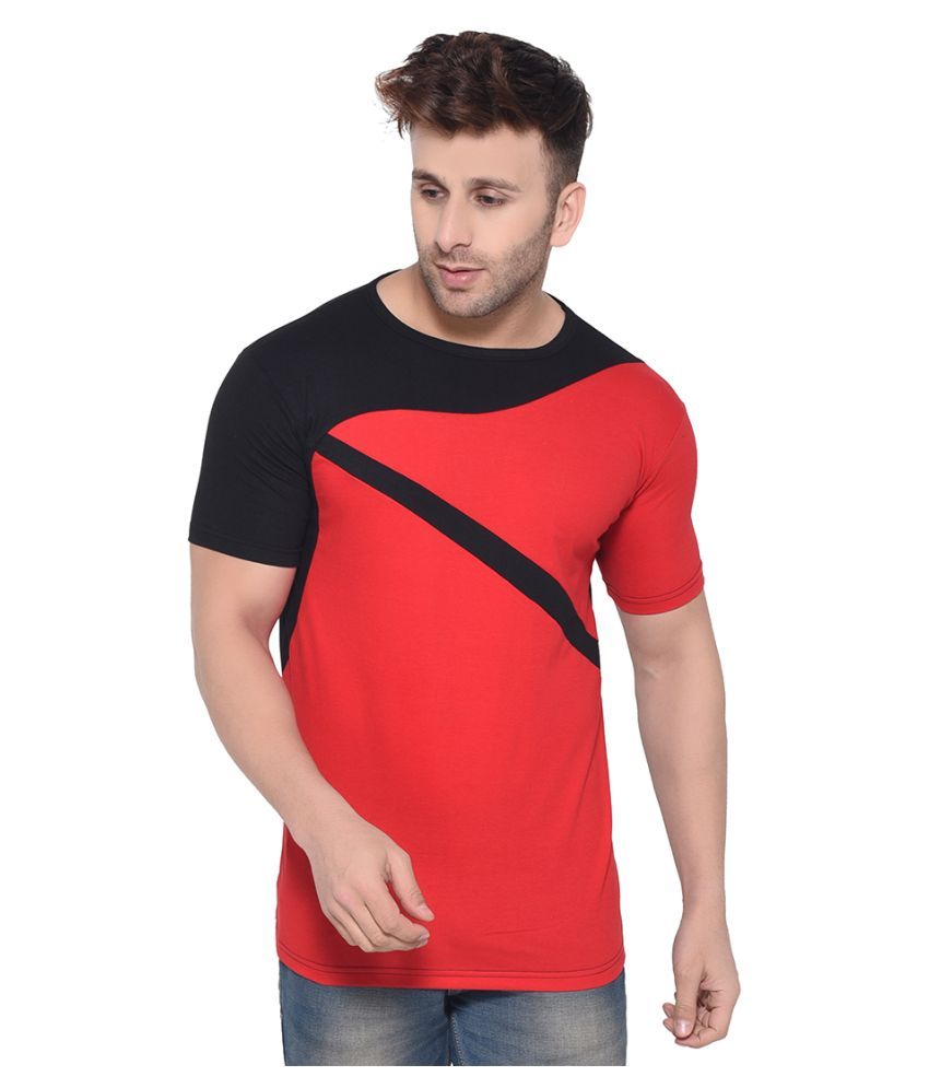     			Tfurnish Cotton Blend Multicolor Solids T-Shirt