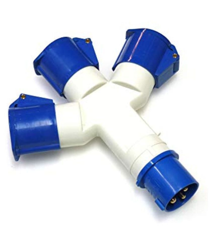 Buy 3Way 16A Splitter Plug Socket 3 Pin Electrical Connector Online at