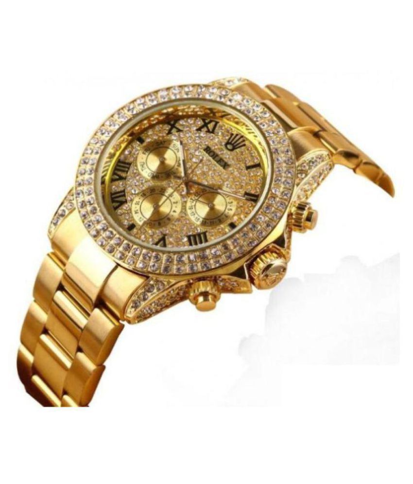 rolex diamond gold watch price