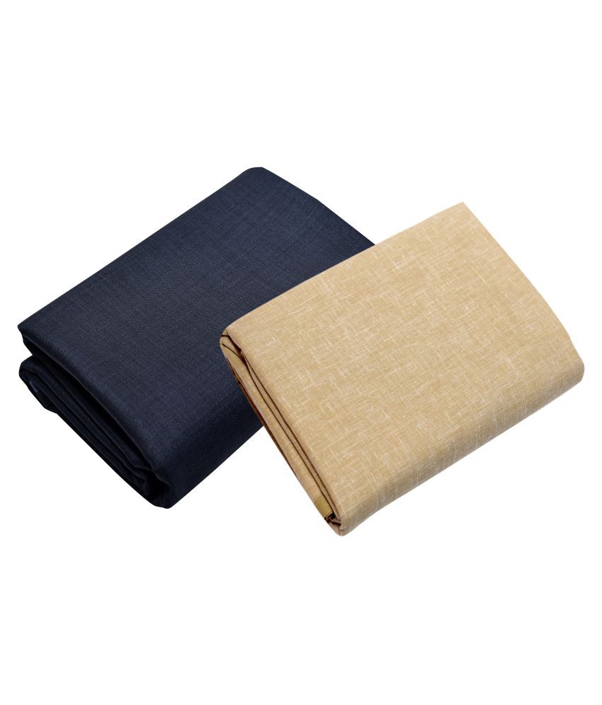     			KUNDAN SULZ GWALIOR - Multi Cotton Blend Men's Unstitched Shirts & Trousers ( Pack of 2 )