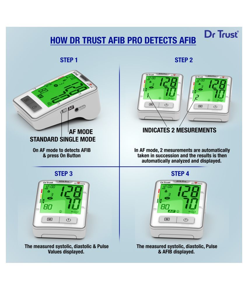 Dr. Trust Atrial Fibrillation Digital blood pressure machine bp monitor