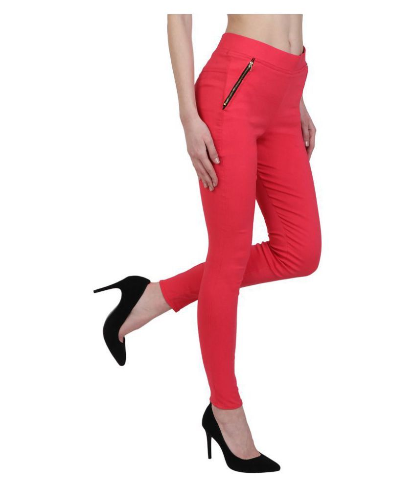 red jeggings online