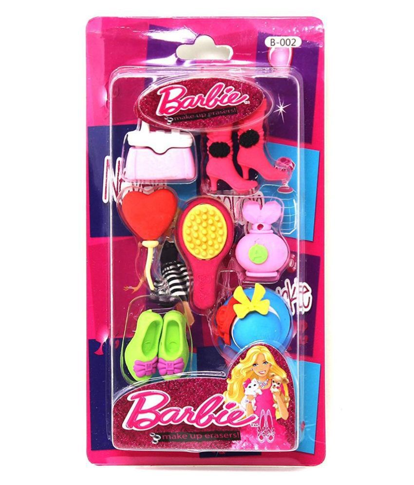 barbie eraser set
